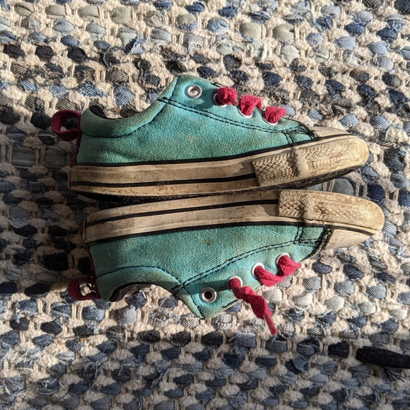 Converse Chuck Taylor All Star pink and teal blue size 8 - Picture 3 of 7